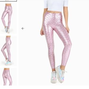 Blackmilk MERMAID PINK HW LEGGINGS sz M